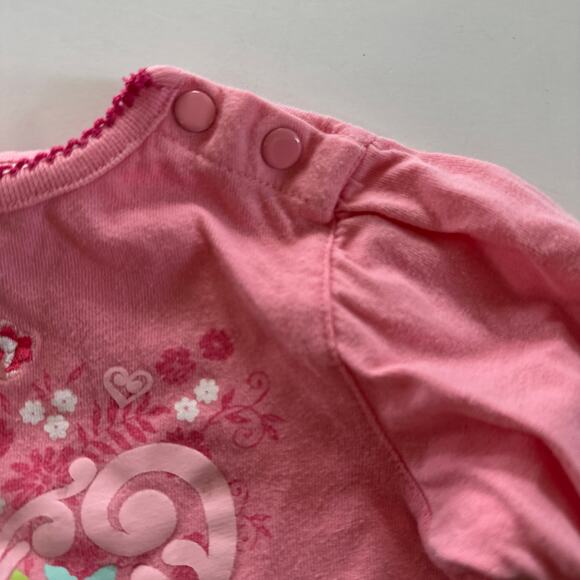 Flapdoodles Pink Heart Long Sleeve Top - 18 Months - Picture 3 of 5